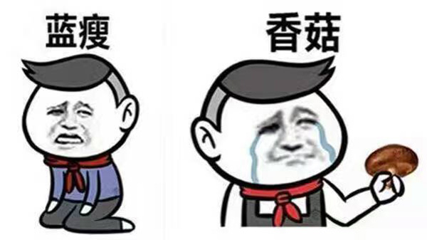 藍(lán)瘦、香菇