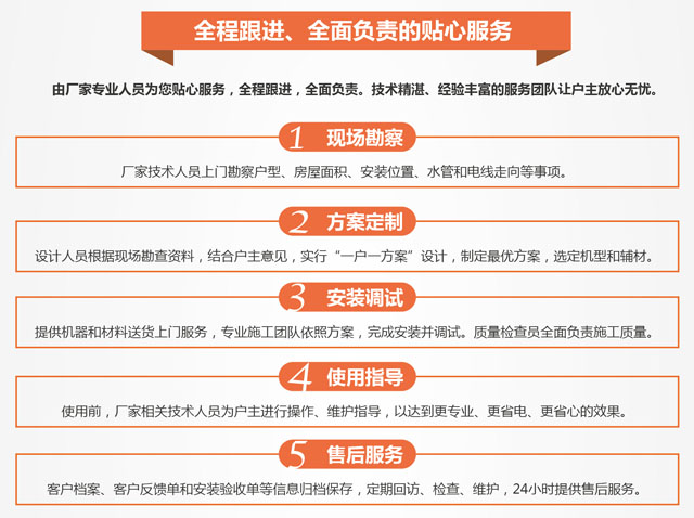 全程跟進、全面負(fù)責(zé)的貼心服務(wù)